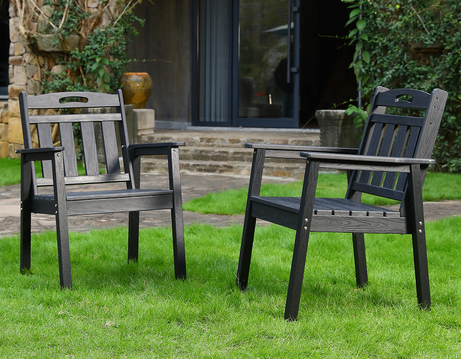 Nigrum II-Pack recti HDPE Adirondack triclinium Cathedra