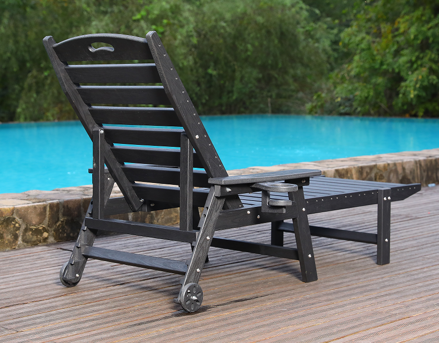 Tempestas Grey 2-Pack HDPE recubans Adirondack Lounge Set