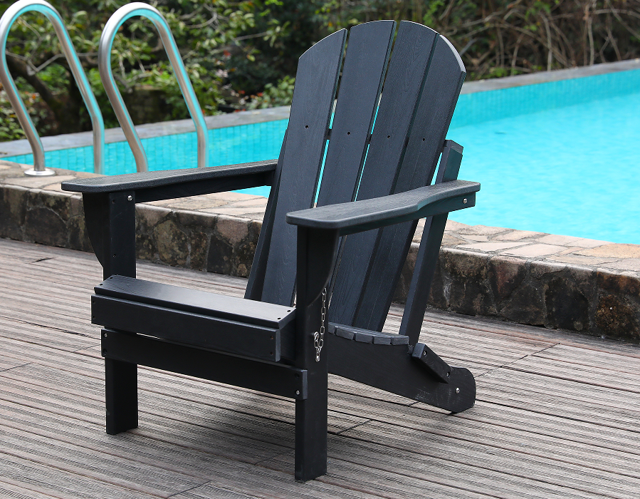 Black All-Tempestas HDPE Adirondack Rana Cathedra