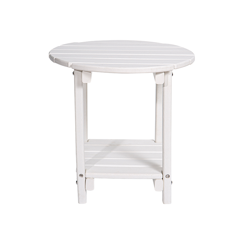 Alba lignum frumentum effectus Multi-functionalis Table HDPE Materia cum Quadrato Repono Rack