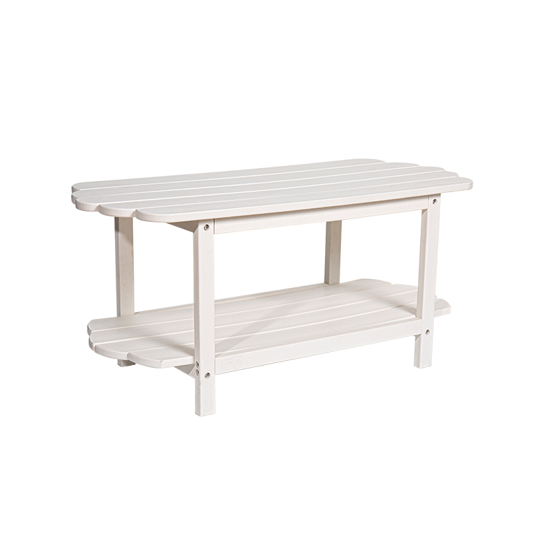 White Dura HDPE Mensa longa cum 304 Steel Conventus Cochleas