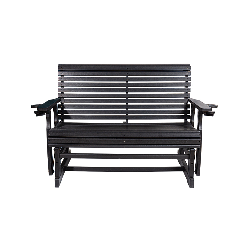 Tempestas resistens HDPE Outdoor Patio Glider Cathedra