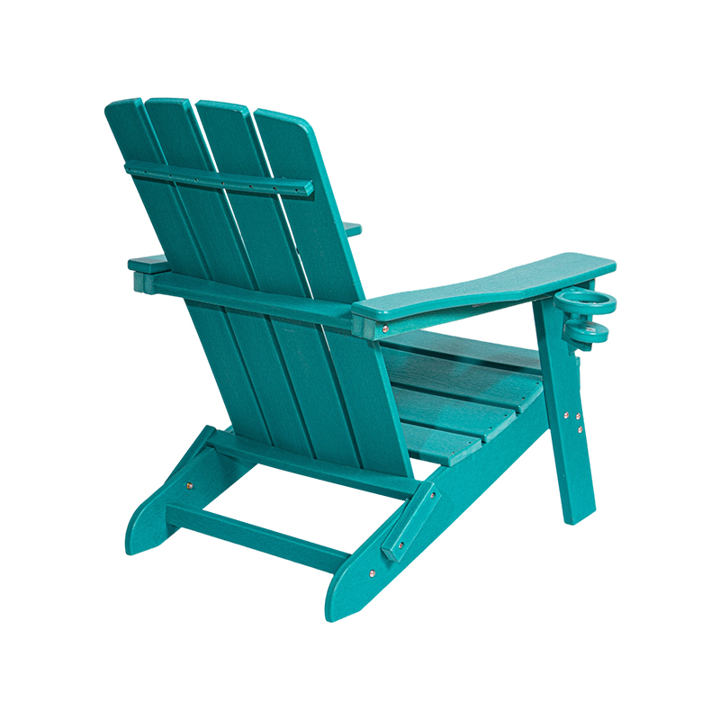 Lacus Blue Small HDPE Cathedra Adirondack cum Steel Hardware