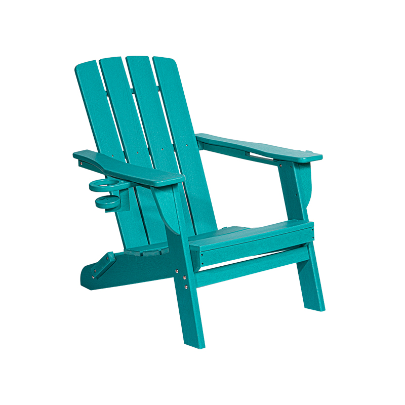 Lacus Blue Small HDPE Cathedra Adirondack cum Steel Hardware