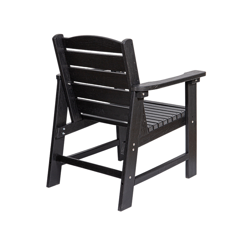 Modern Black HDPE 5-Piece Dining Set for Outdoor Use
