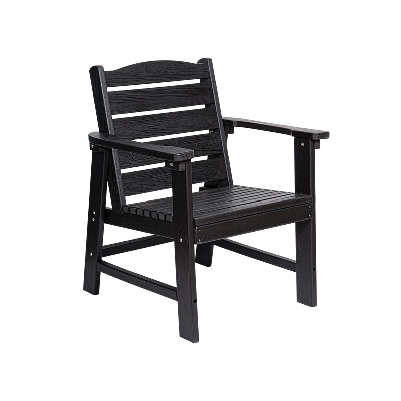 Modern Black HDPE 5-Piece Dining Set for Outdoor Use