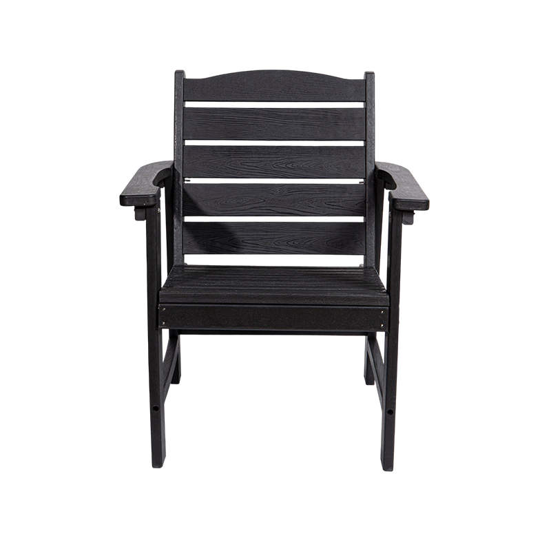 Modern Black HDPE 5-Piece Dining Set for Outdoor Use