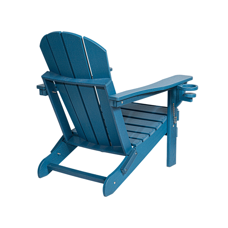 Classis Blue HDPE Cathedra Adirondack cum Steel Hardware
